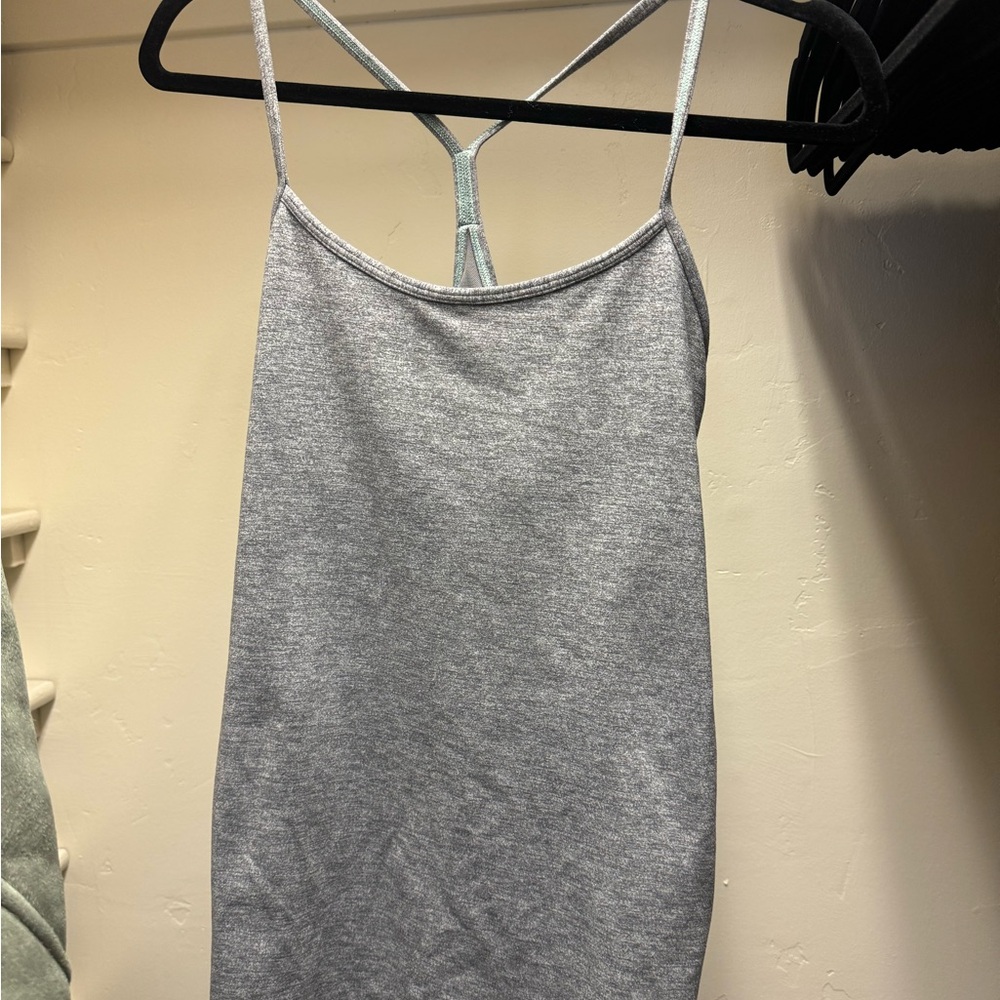 Lululemon Gray tank with bra. 10